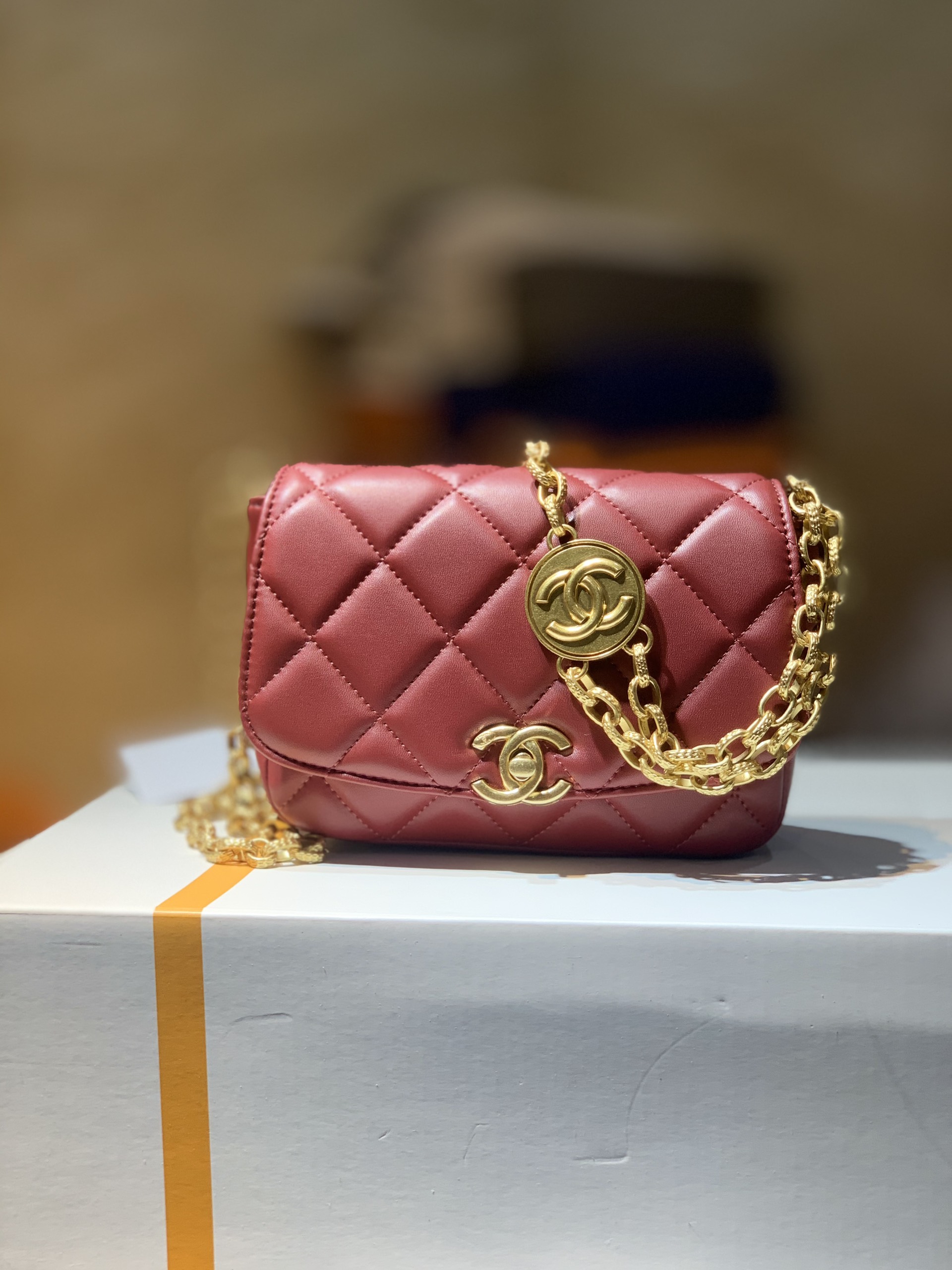 TÚI CHANEL ĐỒNG XU MINI CALA Thời trang túi xách