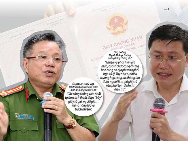 Công chứng ‘cô đơn’ chống giấy tờ giả