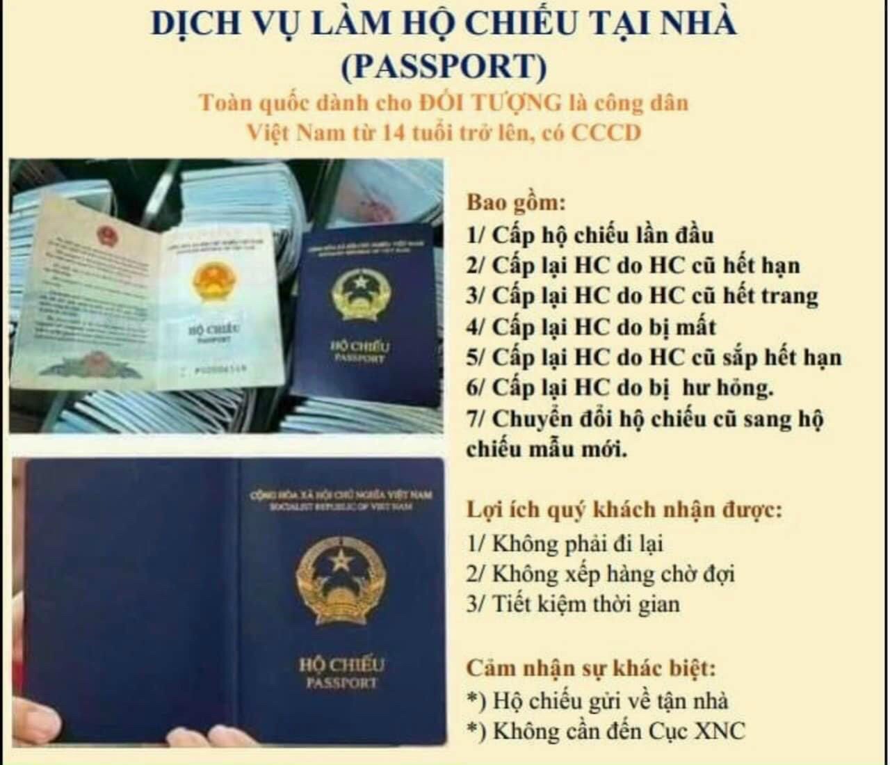 LÀM HỘ CHIẾU ONLINE
