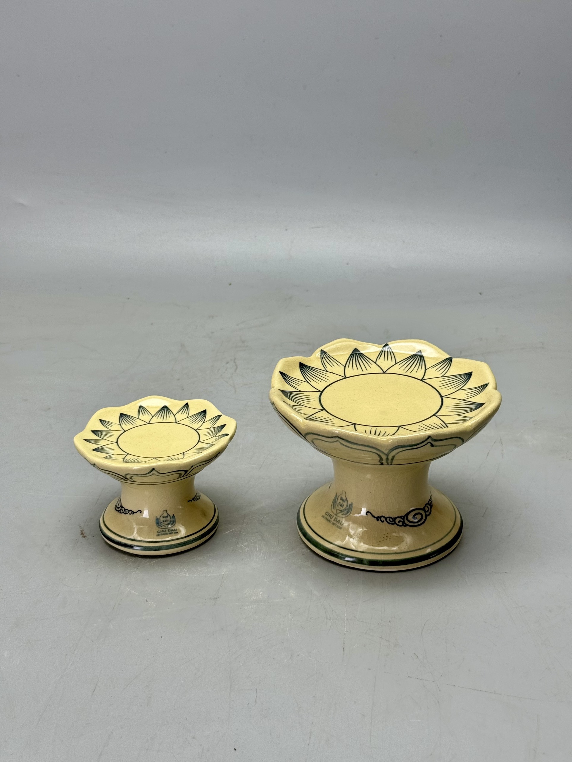 Set Vip đồ thờ hoa sen đỉnh hạc gốm chu đậu truyền thống