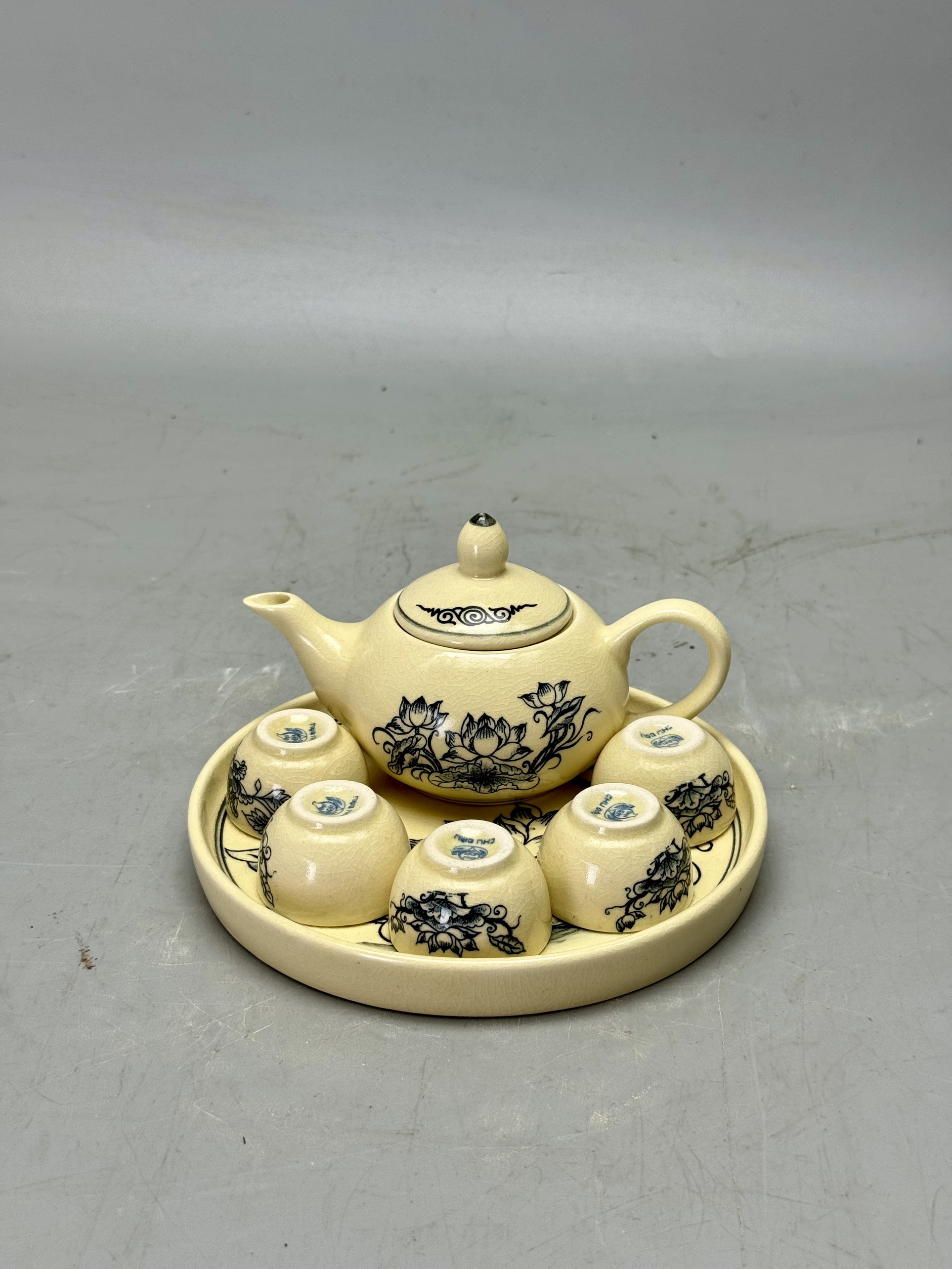 Set Vip đồ thờ hoa sen đỉnh hạc gốm chu đậu truyền thống