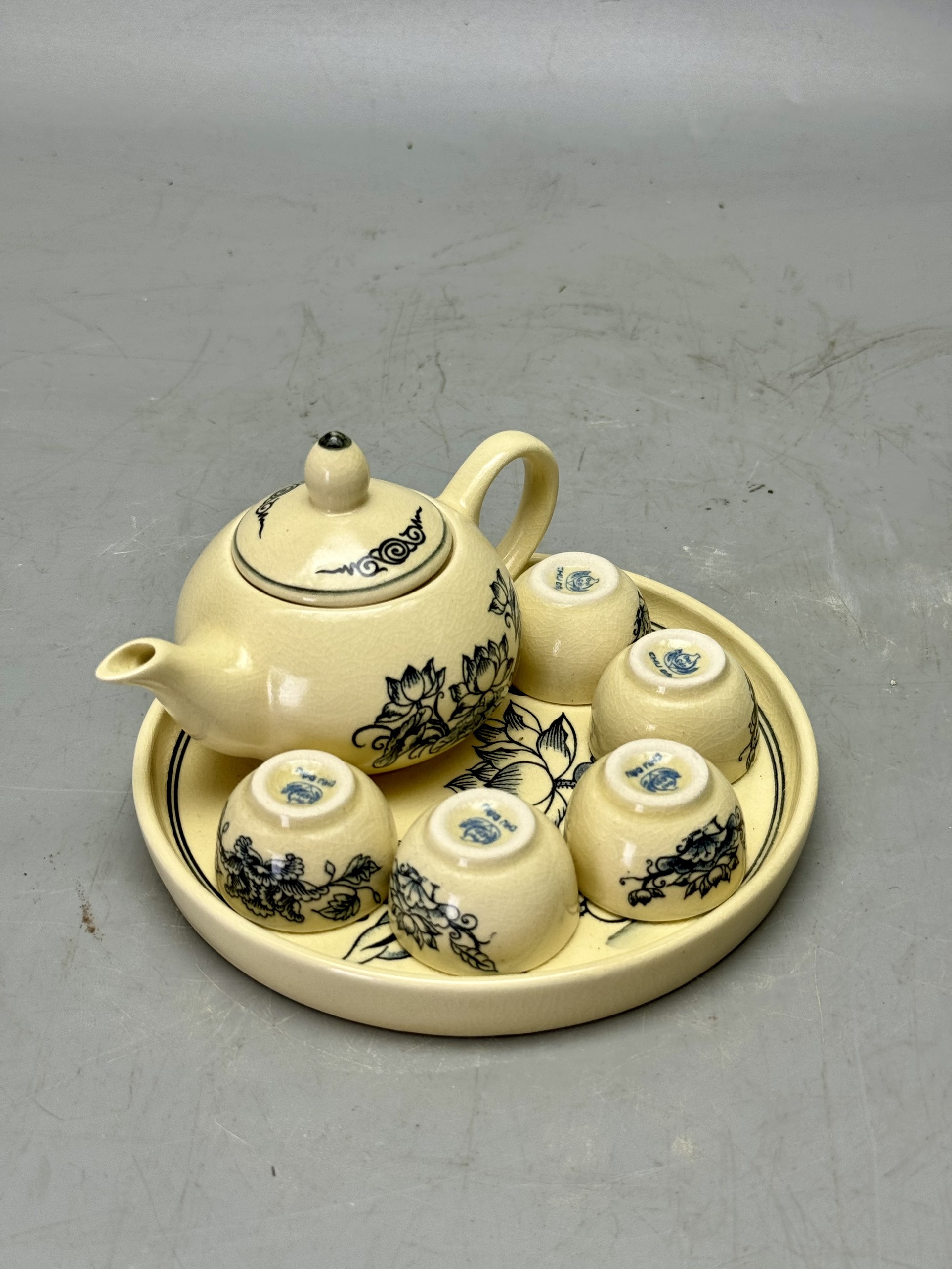 Set Vip đồ thờ hoa sen đỉnh hạc gốm chu đậu truyền thống