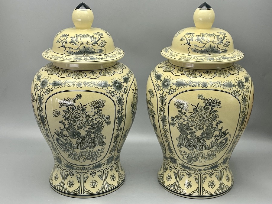 Choé Tứ Linh Long Ly Quy Phượng Gốm Chu Đậu Truyền Thống