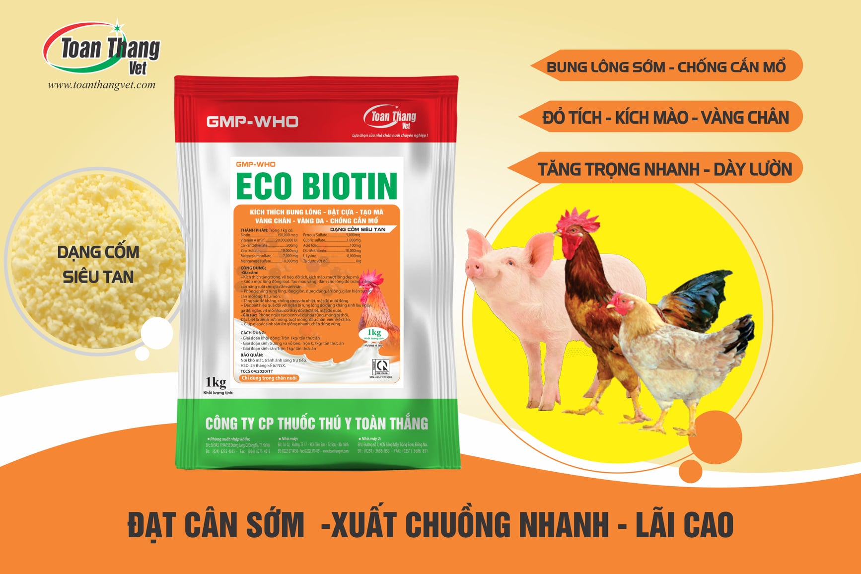 ECO - BIOTIN SẢN PHẨM CỐM SIÊU TAN ECO - BIOTIN SẢN PHẨM CỐM SIÊU TAN