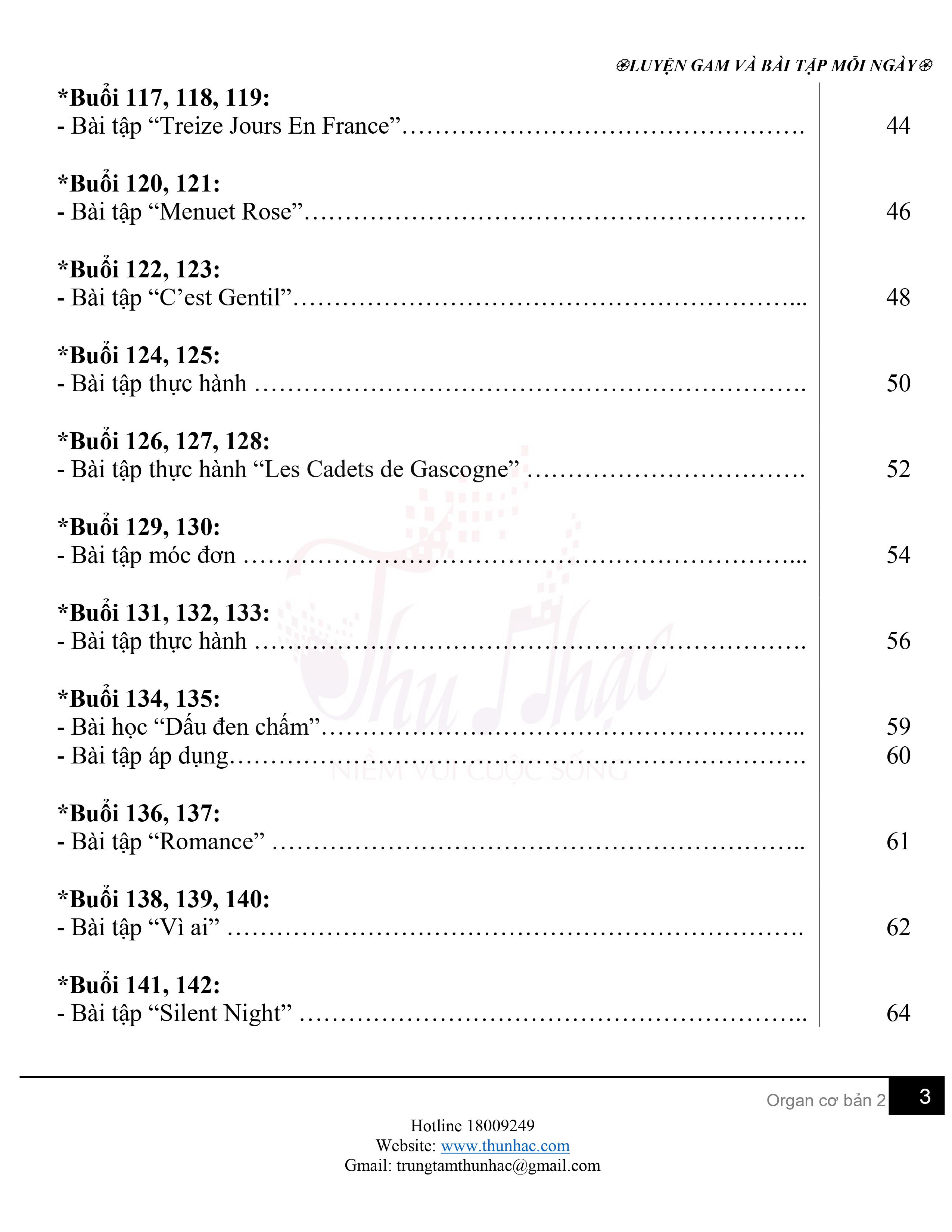 Lộ trình học organ cơ bản 2