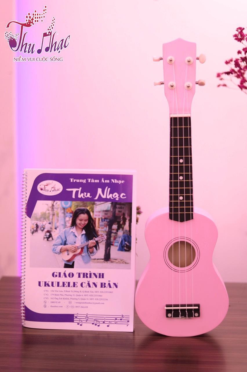 Đàn ukulele màu hồng soprano giá rẻ
