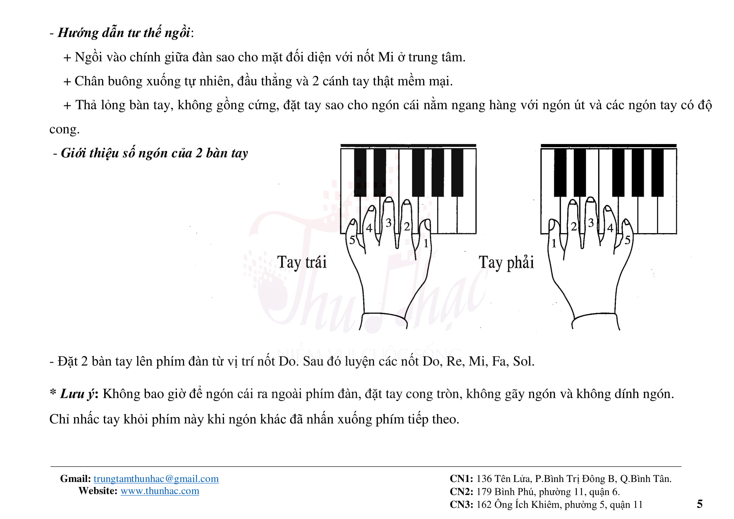 Sách hướng dẫn học Piano căn bản cho người mới
