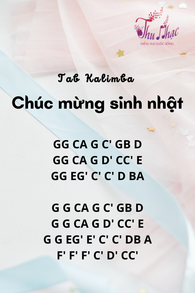 Kalimba tab chúc mừng sinh nhật