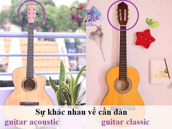 Phân biệt đàn guitar acoustic và guitar classic