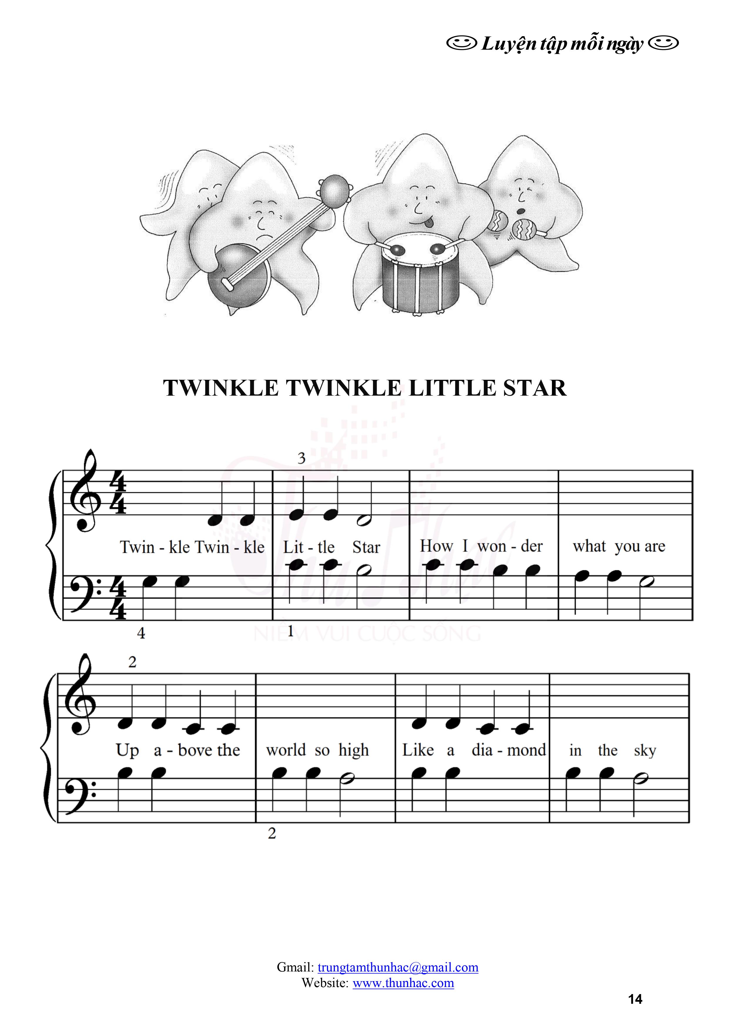 Sheet Piano"twinkle twinkle little star"