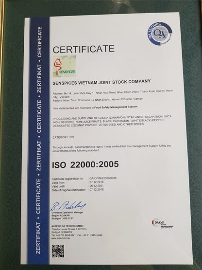 HACCP Certificate