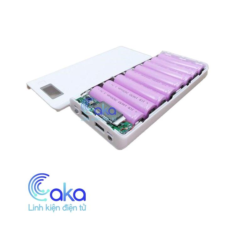 Box sạc pin dự phòng 8 Cell Pin 18650 - linh kiện điện tử tphcm giá rẻ Box Sạc Pin Dự Phòng 8 Cell Pin 18650 - Linh Kiện Điện Tử Tphcm Giá Rẻ