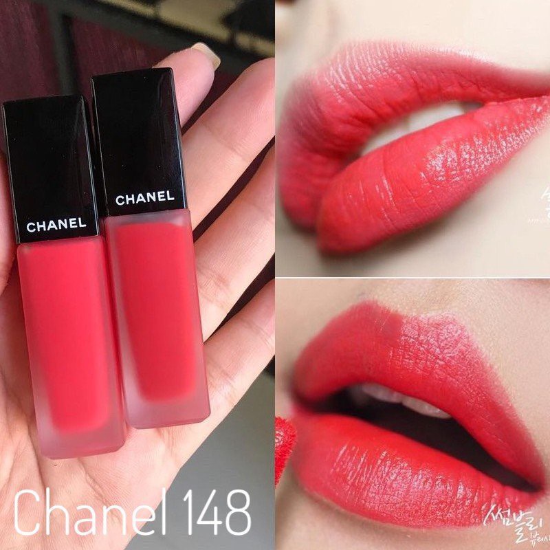 Son Chanel Rouge Allure Ink 148 Libere màu đỏ tươi quyến rũ