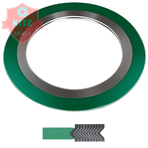 Gioăng Thép Xoắn 2 Vành Chặn Ngoài