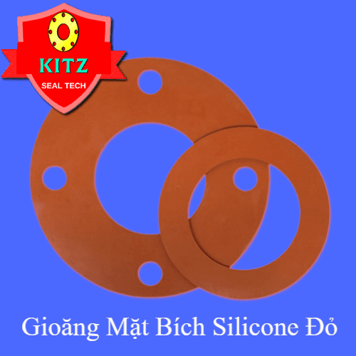 Gioăng Mặt Bích SILICONE Đỏ