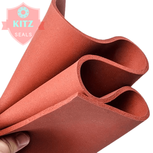 Tấm Cao Su Silicon Xốp Đỏ