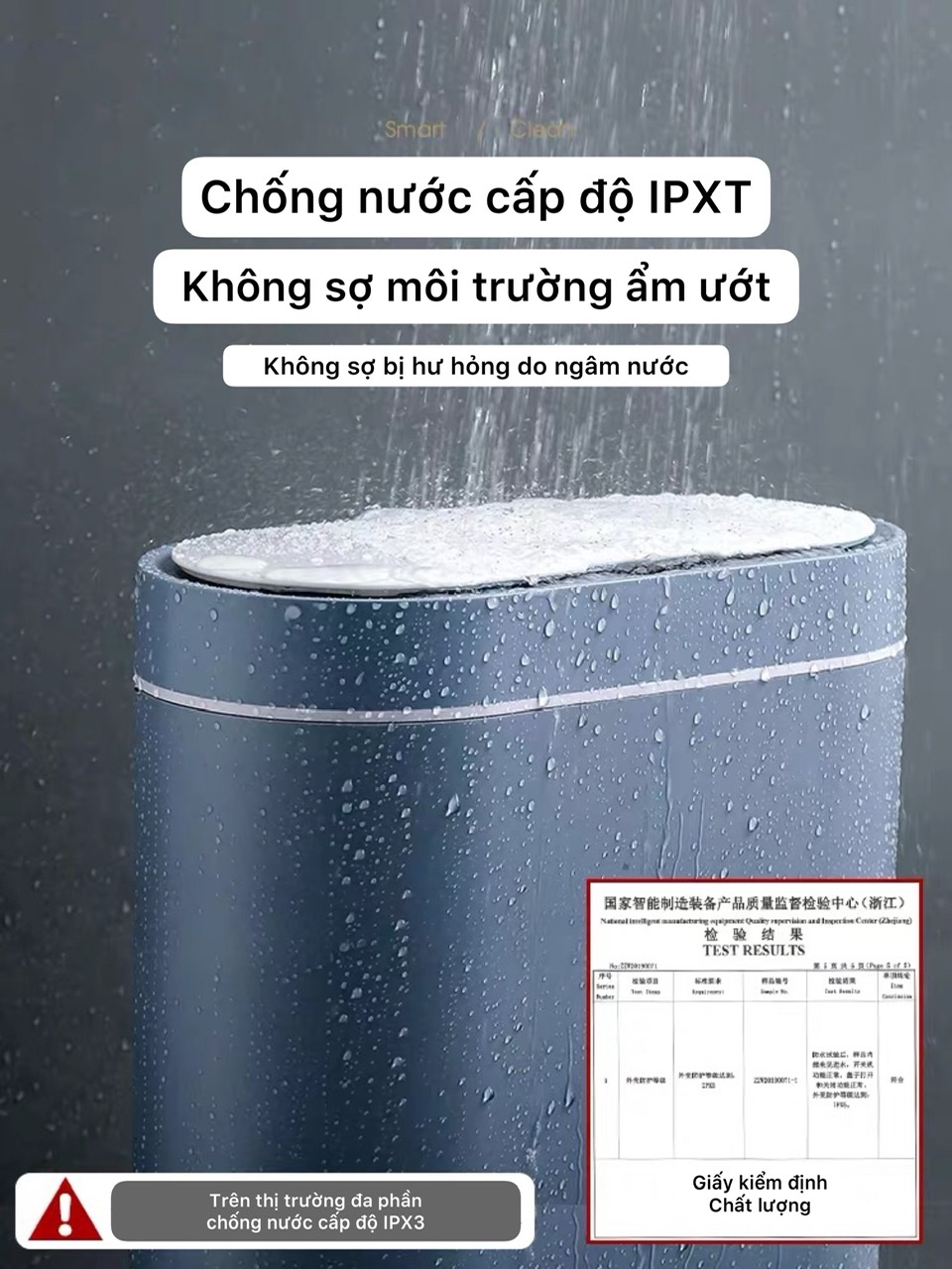 Thùng rác cảm ứng nhà tắm, phòng khách. Thùng rác thông minh