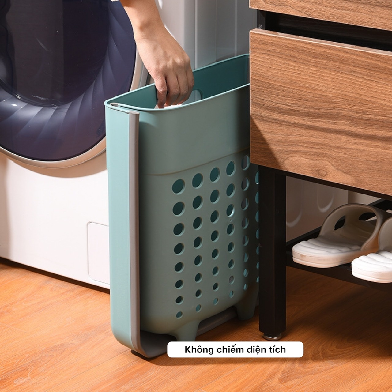 Giỏ đựng quần áo bẩn dán tường A053