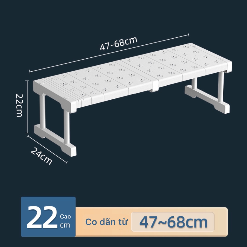 Giá kệ chia ngăn tủ áo, tủ bếp co dãn, khay xếp quần áo (bản website lên top google)