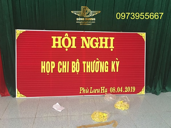 bộ chữ cao su xốp bán khung bảng nhà văn hóa thôn