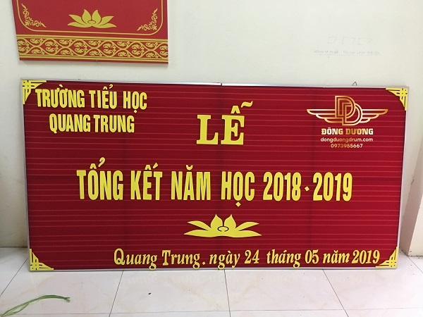 khung chữ cao su xốp trường học