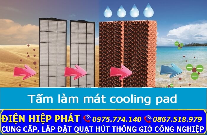 Nguyên lý tấm làm mát Cooling Pad.