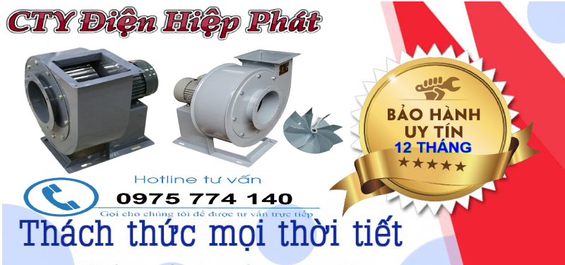 quạt ly tâm trung áp trực tiếp 1HP