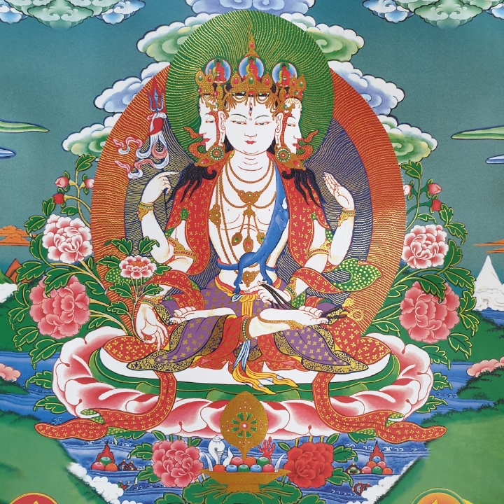 TRANH THANGKA BẤT KHÔNG QUYẾN SÁCH 120X80CM | Cửa hàng phật giáo Mật Tông - Kim Cương Thừa