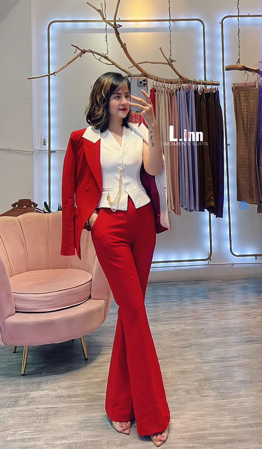 Áo Gile nữ công sở thanh lịch Hàn Quốc