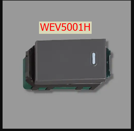 Công tắc 1 chiều màu xám PANASONIC WEV5001H