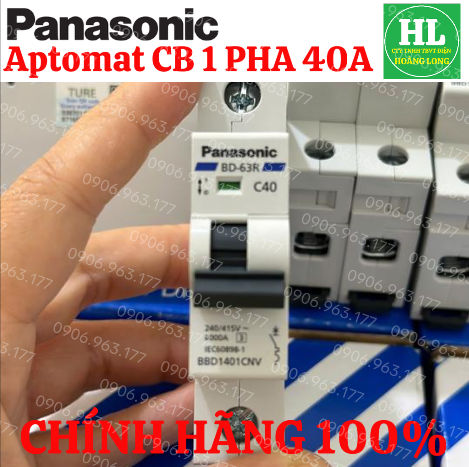Cầu dao PANASONIC CB 1P 1 TÉP 40A BBD1401CNV