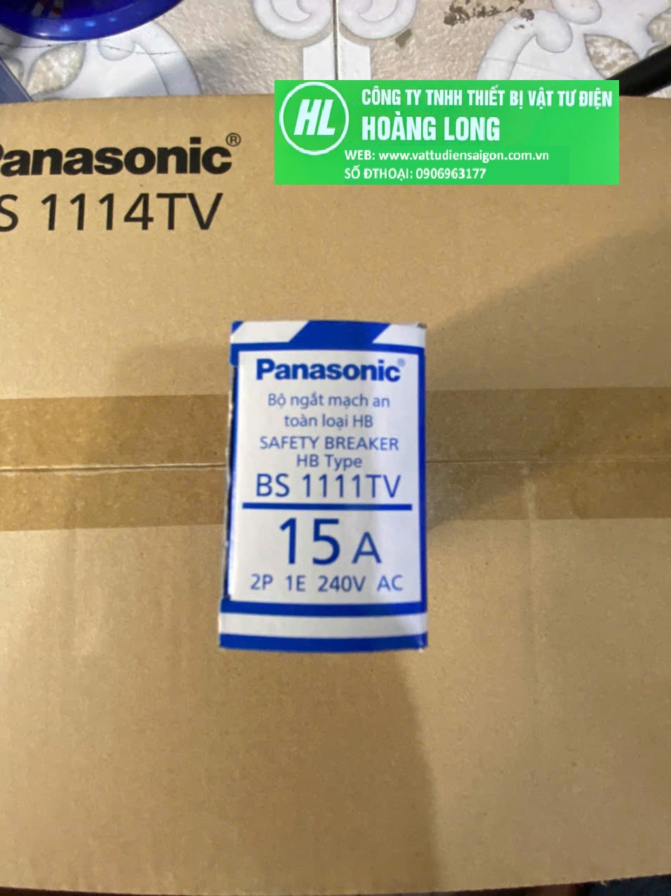 Cầu dao Aptomat Át HB CB cóc Panasonic 15A BS1111TV chính hãng