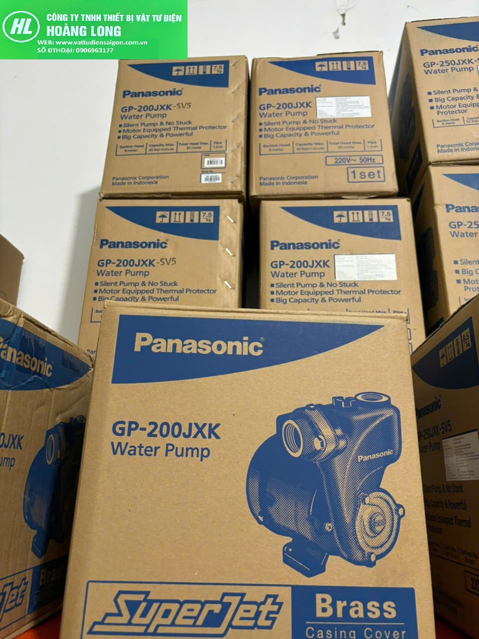 Bơm đẩy cao Panasonic 200w Mã GP-200JXK-SV5 động cơ đồng