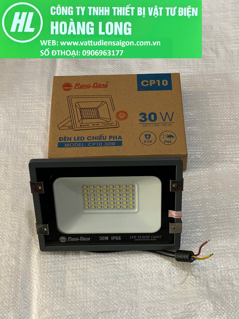 Led chiếu pha 30W SERI CP10 ánh sáng trắng Chính Hãng Rạng Đông