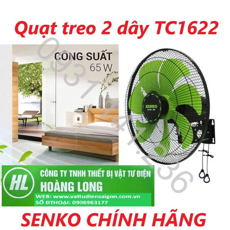 SENKO CHÍNH HÃNG - Quạt treo 2 dây TC1622 65w 7 cánh ĐỘNG CƠ ĐỒNG