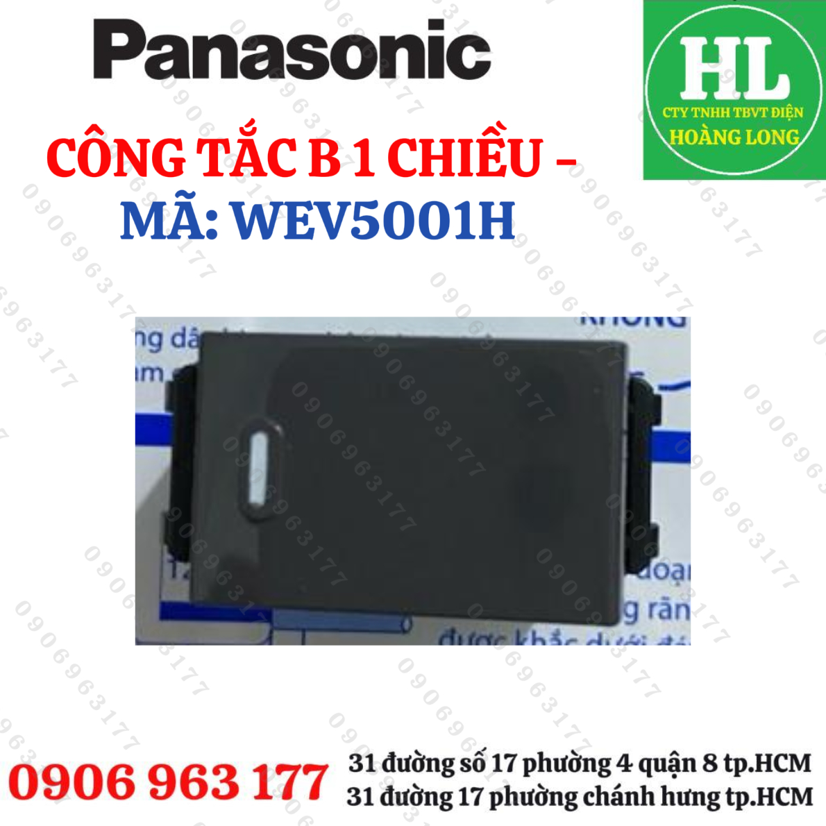 Công tắc WIDE MÀU XÁM PANASONIC