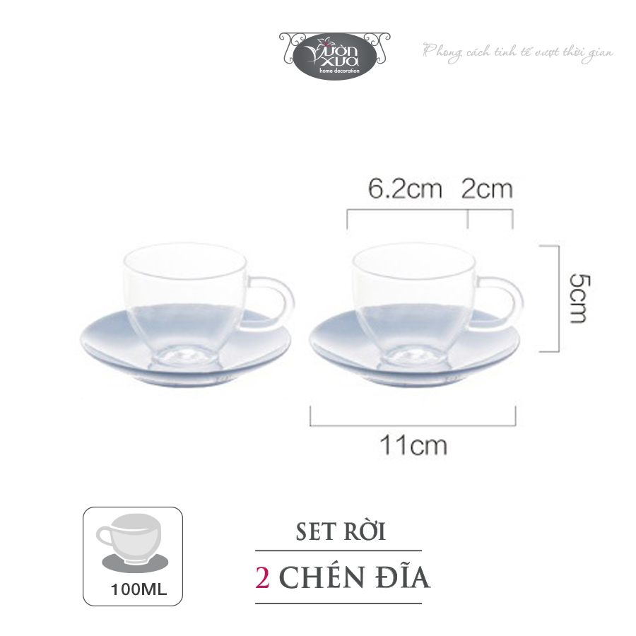 Bộ ấm trà thuỷ tinh chịu nhiệt có đế nến, bộ ấm chén uống trà cao cấp 600ml