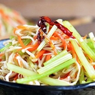 Cách Làm Món Nộm Sứa Nấm Kim Châm