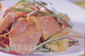 Cách Làm Món Nộm Cá Hồi Trộn Su Hào