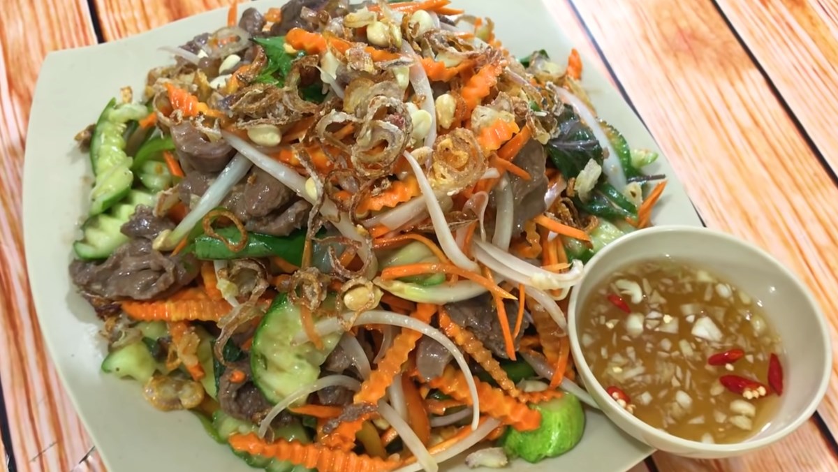 Cách Làm Món Nộm Bắp Bò Đu Đủ