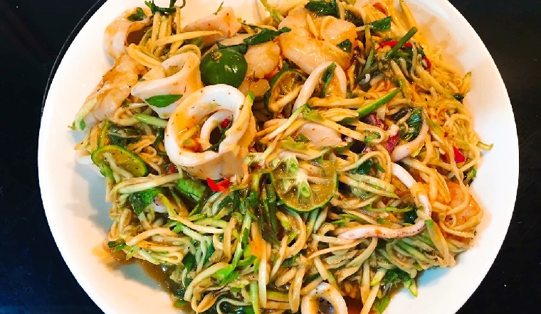 Cách Làm Món Nộm Xoài Mực Tươi