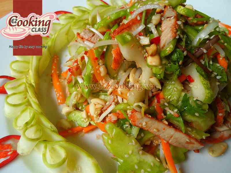 Cách Làm Món Nộm Mướp Đắng Xá Xíu