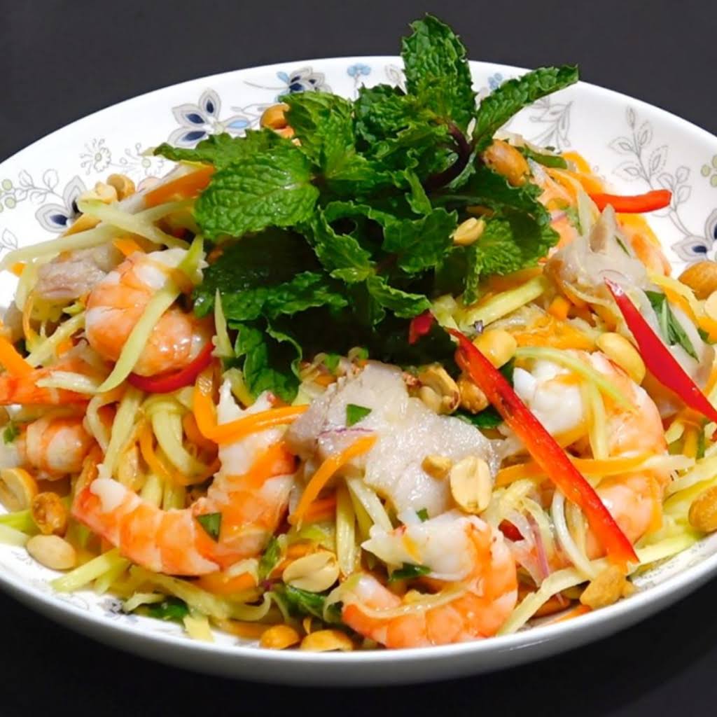 Cách Làm Món Gỏi Rong Biển, Tôm, Mực