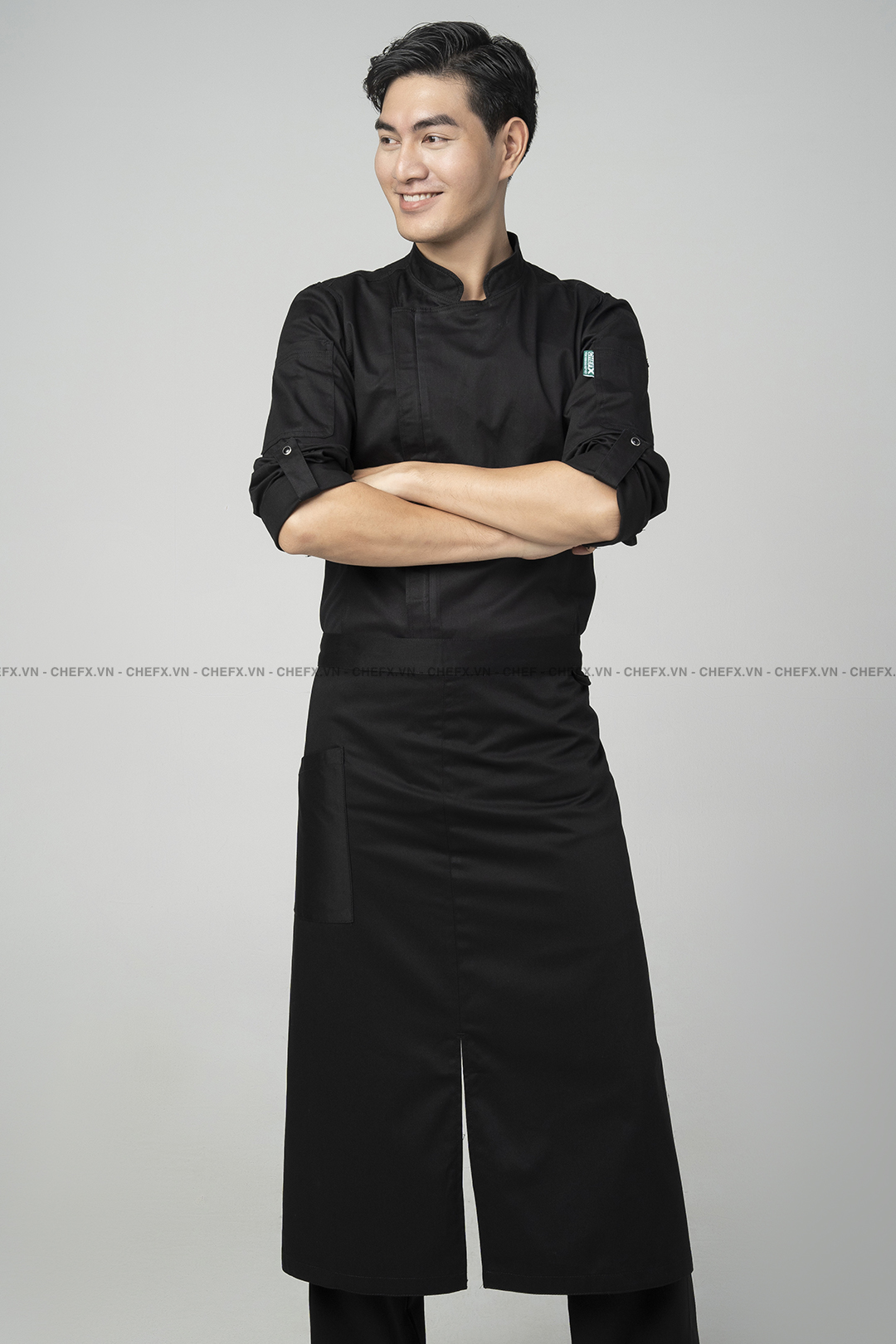 [TD-4] TẠP DỀ BẾP TRƯỞNG XẺ MÀU ĐEN