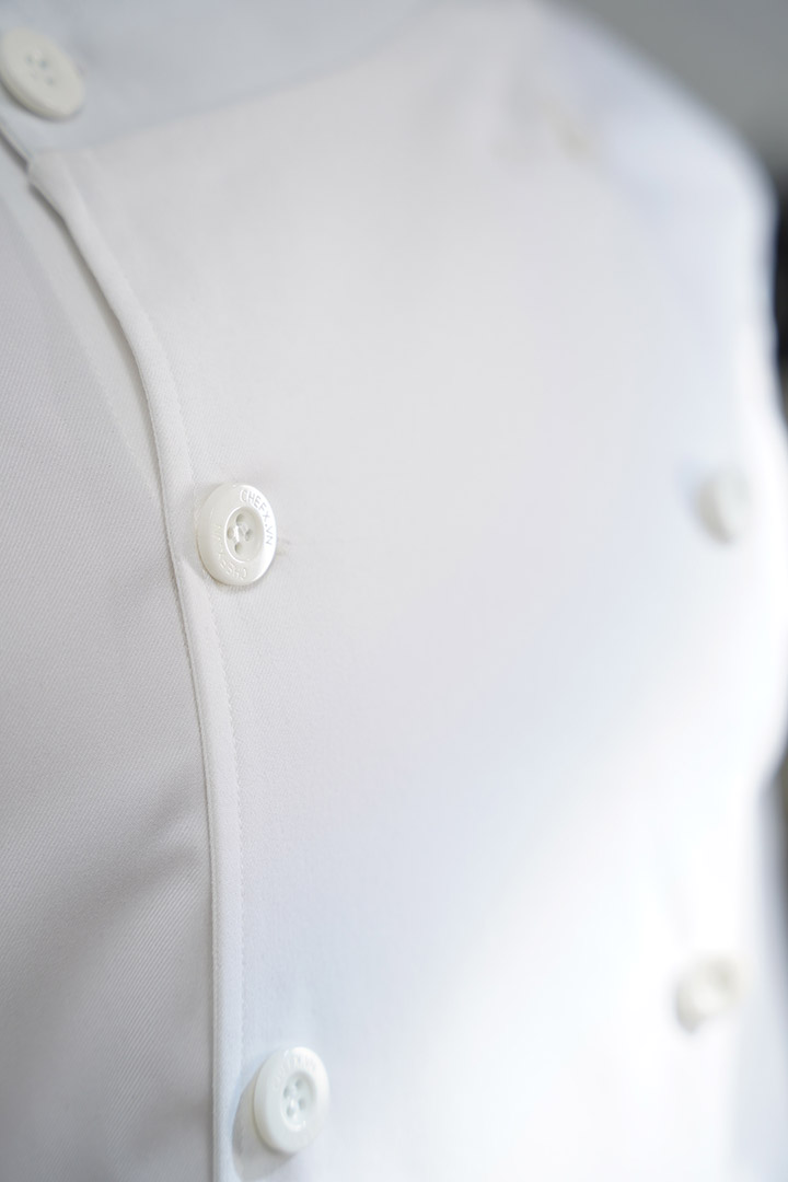 [CHEFX6] ÁO BẾP NGẮN TAY CÚC CÀI, ĐỒNG PHỤC BẾP CÓ PHỐI LƯỚI CO DÃN SAU LƯNG