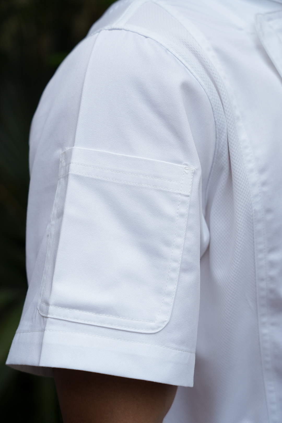 [CHEFX1] ÁO BẾP NGẮN TAY CHEFX1 CÓ PHỐI LƯỚI - CHEFX1 SHORT SLEEVE CHEF JACKET WITH MESH DETAIL