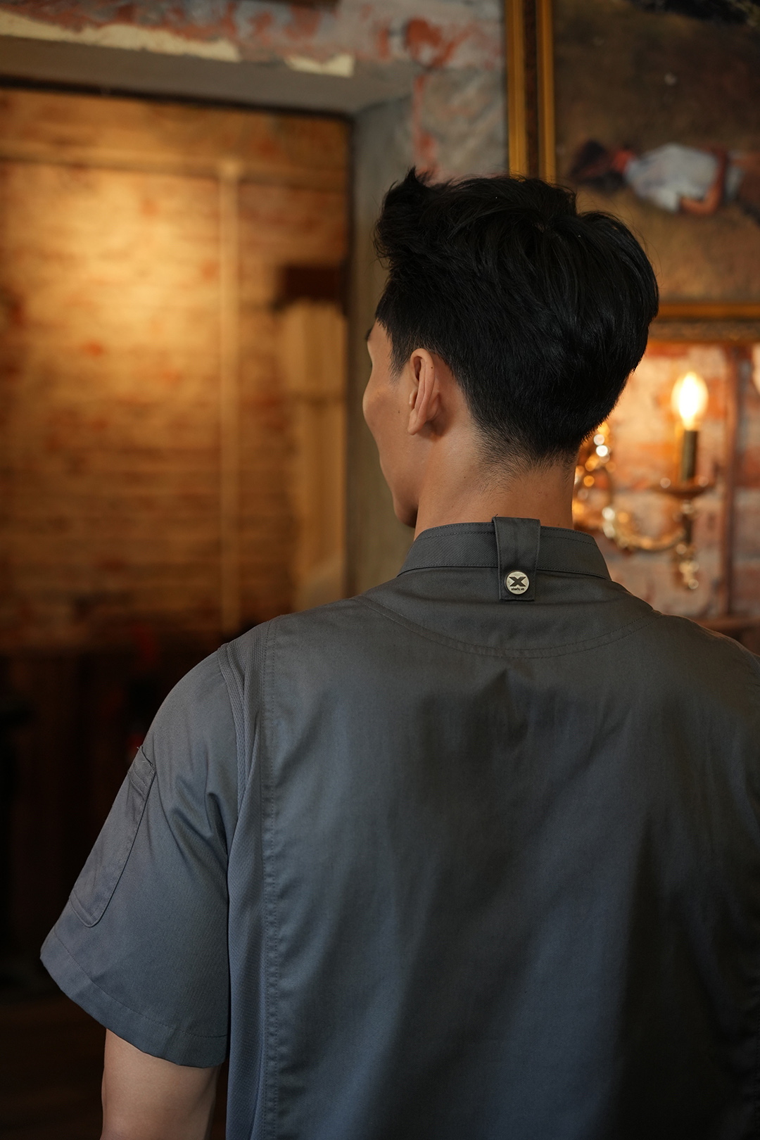 [CHEFX1] ÁO BẾP NGẮN TAY CHEFX1 CÓ PHỐI LƯỚI - CHEFX1 SHORT SLEEVE CHEF JACKET WITH MESH DETAIL