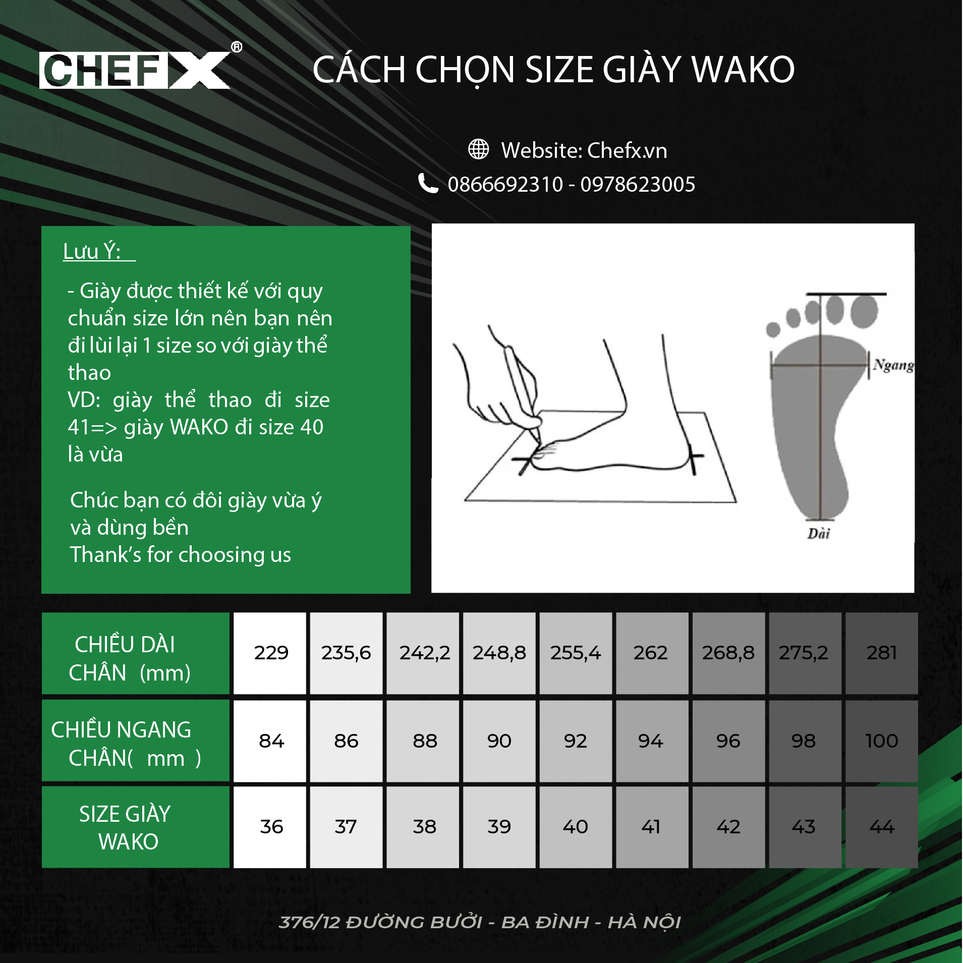 GIÀY ĐẦU BẾP CHÍNH HÃNG WAKO ĐẾ CHỐNG TRƠN TRƯỢT