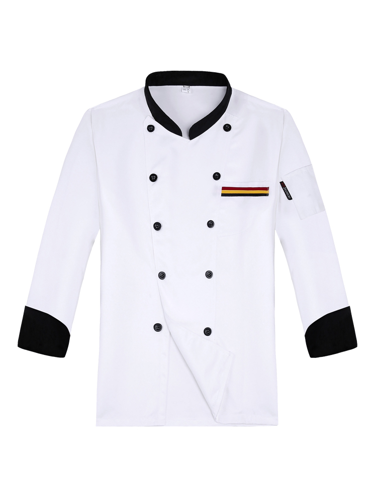 ÁO BẾP DÀI TAY TD01 HAI HÀNG CÚC KIỂU DÁNG TRUYỀN THỐNG