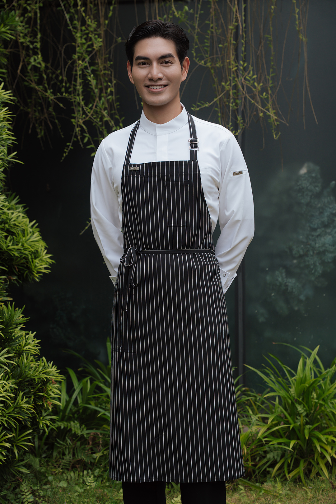 [TD-2] Tạp dề yếm chuyên dụng cho Đầu Bếp dài 90cm vải không xù lông - CHEF X Kitchen Uniform